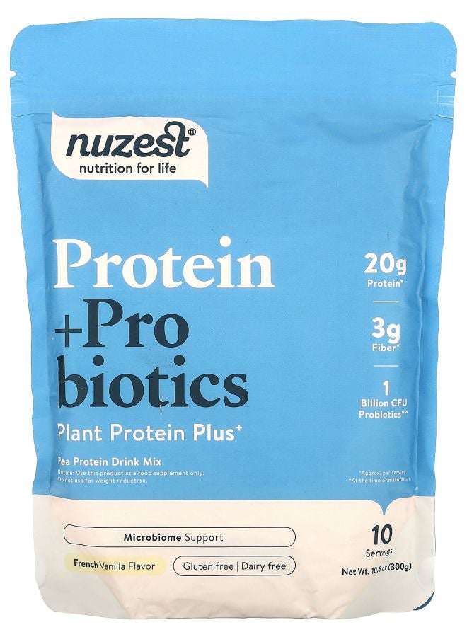 Nuzest Protein + Probiotics French Vanilla 10.6 oz (300 g)
