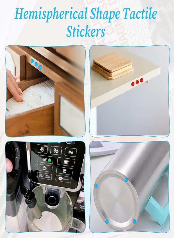 Qulkws 300 Pack Bump Dots for Visually Impaired Low Vision Blind Aids Blind People Tactile Aids Braille Bump Dot Sticker Silicone Braille Sticker Gadgets Impairment Sticky Bumps Raised Tactile Adhesive Dot - Image 5