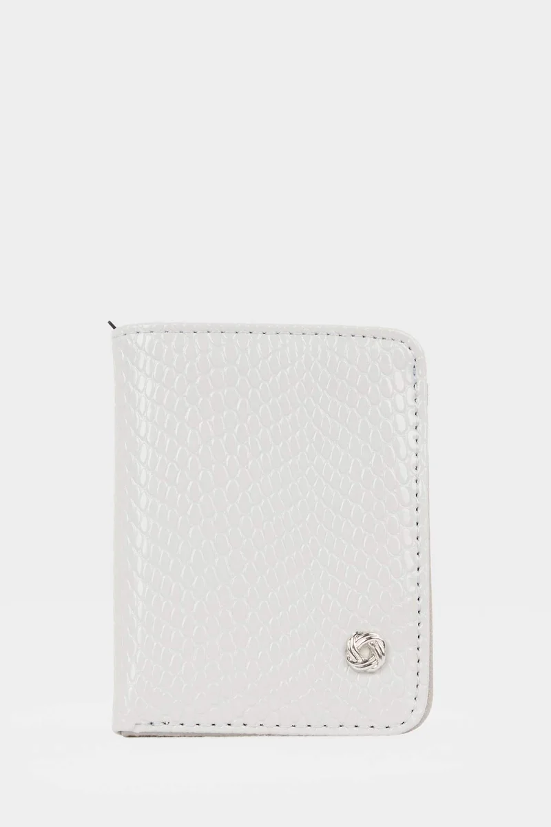 Woman Faux Leather Business Card Wallet