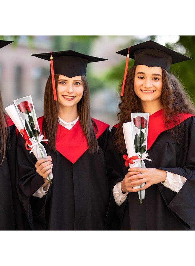 ZVEV Flower Wrapping Paper, , Transparent Single Floral Packaging Bag, Clear Wrapping Flower Bouquet Sleeves For DIY Party Birthday Gift (50 Pcs) - Image 5