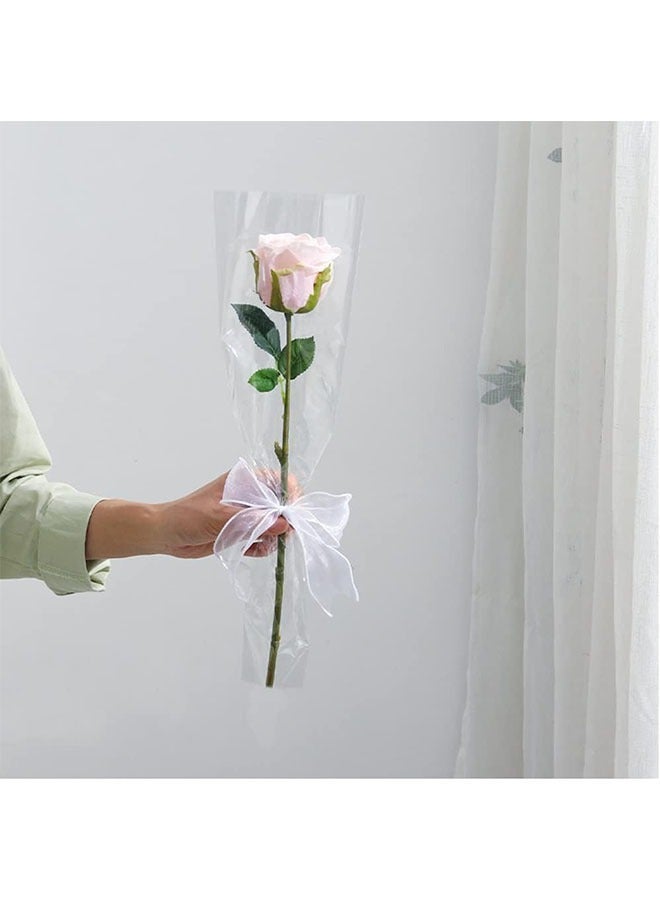 ZVEV Flower Wrapping Paper, , Transparent Single Floral Packaging Bag, Clear Wrapping Flower Bouquet Sleeves For DIY Party Birthday Gift (50 Pcs) - Image 4