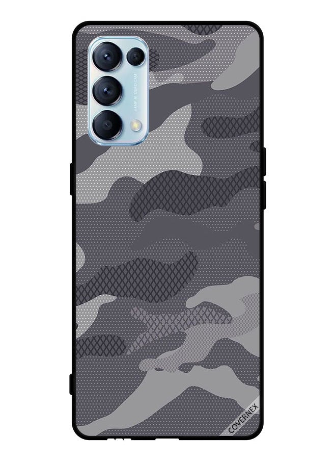 Covernex - Protective Case Cover For Oppo Reno5 Pro 5G Grey Camouflage Pattern - Image 1
