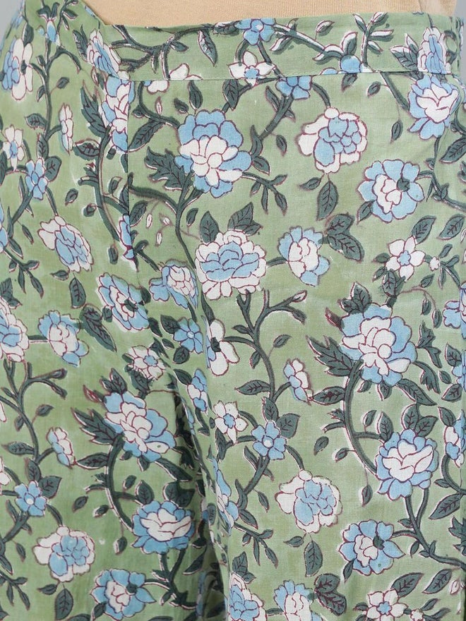 آي شين طقم كورتا نسائي أبيض مطرز بالقطن الخالص مع سالوار ودوباتا - Image 3