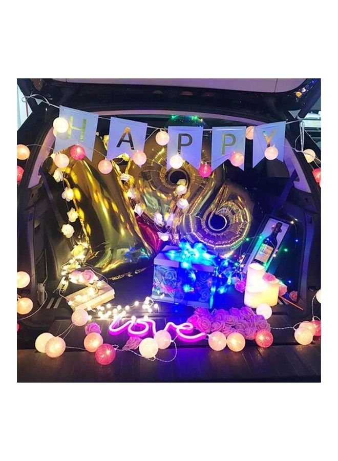 نيبمينينت مصباح LED على شكل كرة من القطن وردي - Image 4