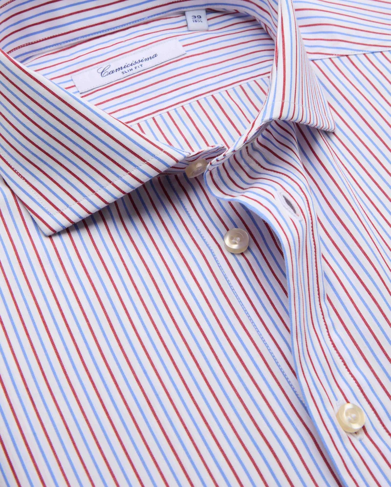 كاميتشسما Striped Poplin Shirt