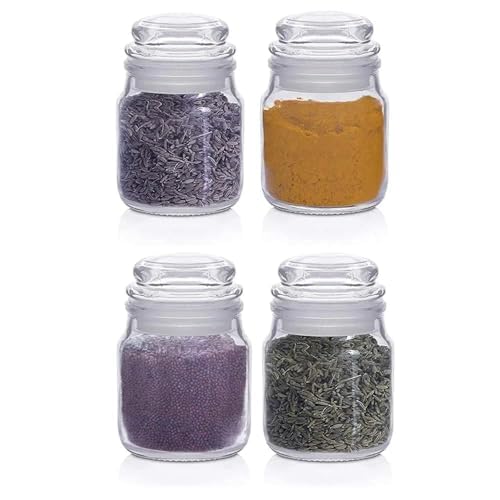 CROCO JAR 145ml Spice Storage Glass Jar, Kitchen Storage Jars, Honey Jar and Container, Spice Masala Jar - Airtight Lid with Rubberised Silicone Stopper (Pop Jar, 145ml) (Pack of 2) - Image 3