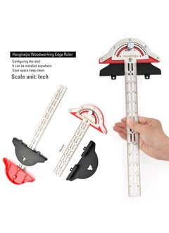 Hanghaijia Metal Woodworking Edge Ruler, T-Shaped Adjustable Caliper Protractor Measuring Scribing Tool  - Image 5