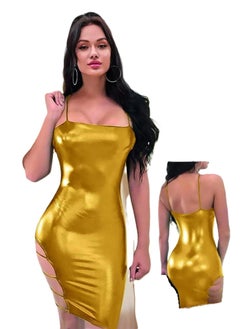 Generic Lingerie Dress for Girls - Gold 
