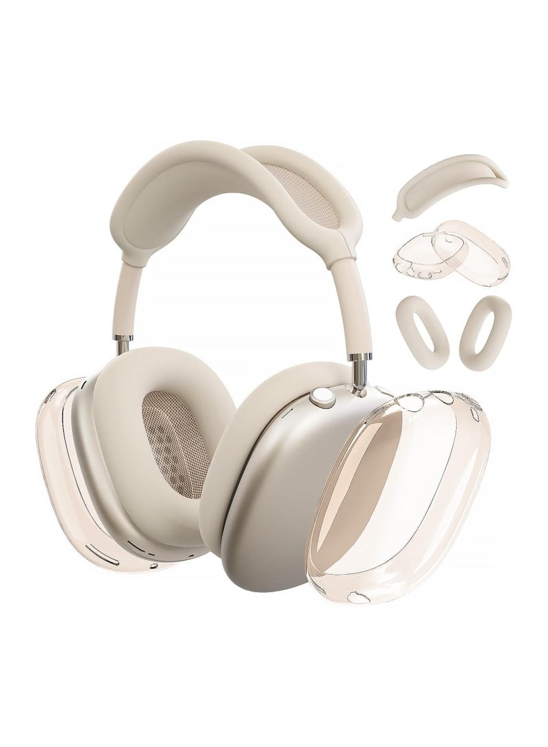 Anmi Silicone Headphone Case ,Pertain For AirPods Max Headphones, Anti Scratch，Sweat Proof,3 in 1 Ear Pad Covers/Ear Cups Cover/Headband Cover - Image 1