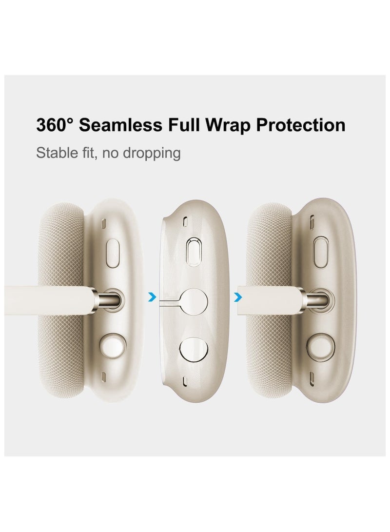 Anmi Silicone Headphone Case ,Pertain For AirPods Max Headphones, Anti Scratch，Sweat Proof,3 in 1 Ear Pad Covers/Ear Cups Cover/Headband Cover - Image 3
