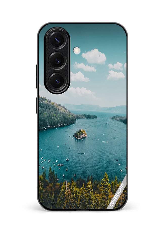 Protective Case Cover For Samsung Galaxy S25 Plus Lake Design Multicolour