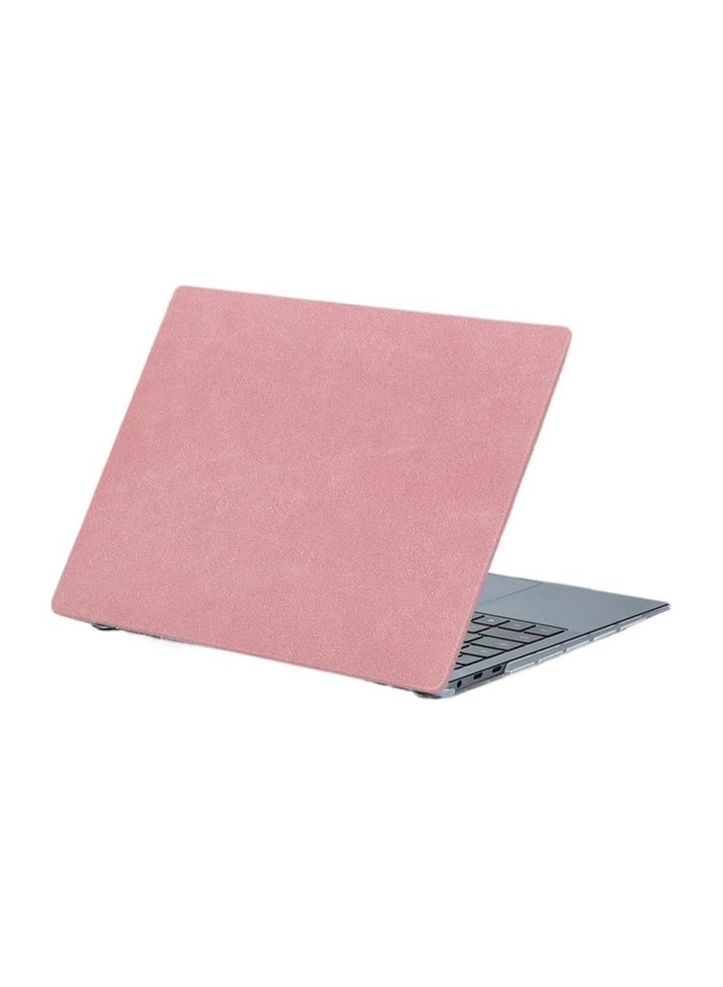 عام حافظة لابتوب متوافقة مع Huawei MateBook 14 2024 مقاس 14 بوصة (موديلات FLMH-16/FLMH-32) - تصميم من الجلد الناعم المنسوج