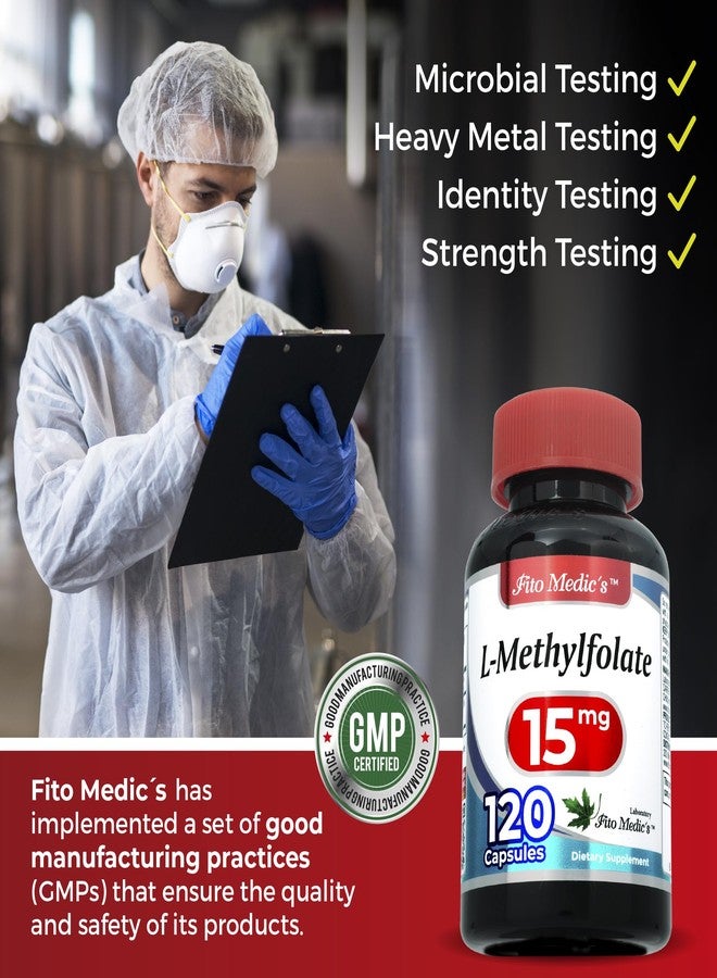 FITO MEDIC'S مكمل ميثيل فولات من مختبر فيتو ميديكس، تركيبة حمض الفوليك، 120 كبسولة - Image 4