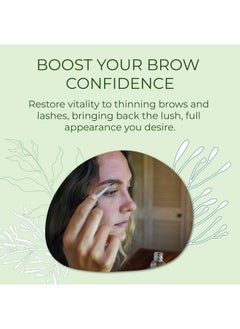 Sea-El Sea El Castor Lash & Brow Serum Organic Castor Oil Rosemary Oil & Black Seed Oil Hair Conditioner - Eyelashes & Eyebrow Thickening & Growth Essentials for Women & Men - 1 fl oz Bottle  - Image 2