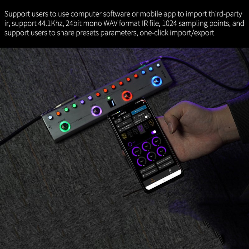 Pure digital multi-effects guitar pedal effector reverb delay MOD AMP built-in rechargeable lithium battery (suitable for bass) - Image 3