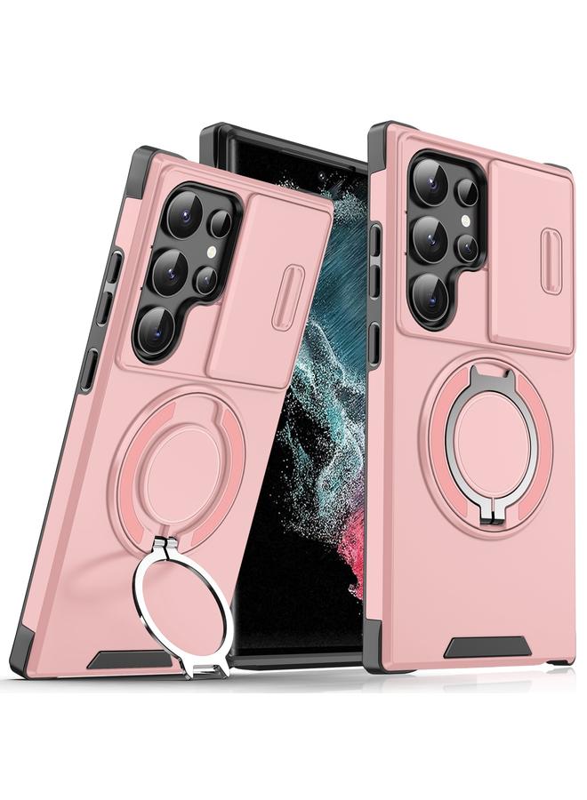 The Bros Case For Samsung Galaxy S22 Ultra 5G Sliding Camshield Ring Holder Phone Case