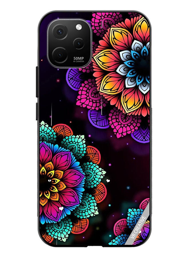 VR CREATIVE Protective Case Cover For Huawei Nova Y61 Flowers Design Multicolour - Image 1