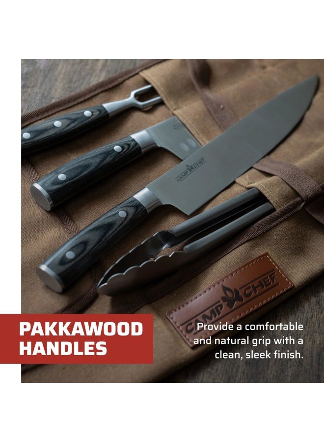 Camp Chef Deluxe 4 Piece Carving Knife Set, Multi - Image 5