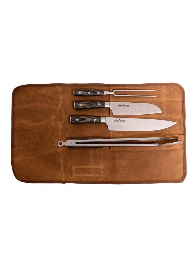Camp Chef Deluxe 4 Piece Carving Knife Set, Multi - Image 1