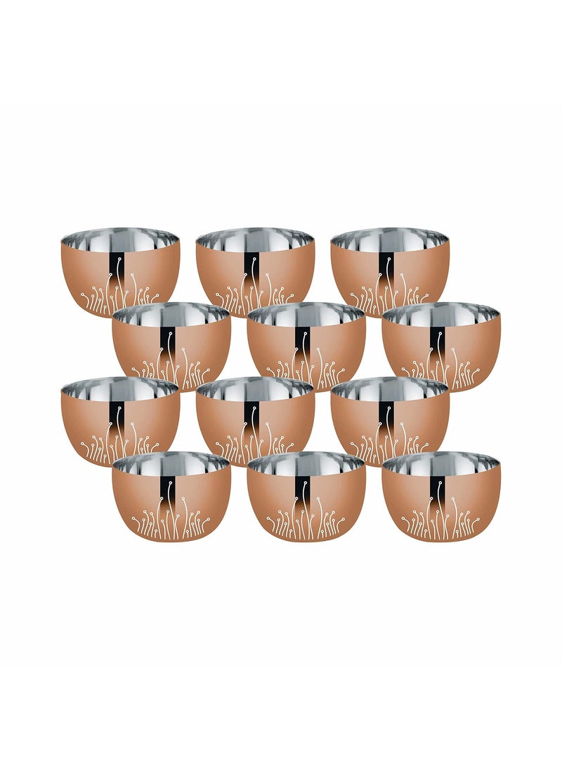 FNS FnS LEHEREN 78pcs Stainless Steel Dinner Set (Quarter Plate, Full Plate, Glass, Serving Bowl, Desert Bowl, Glasses, Spoon, Rice Tray, Dinner Fork, Salt N Pepper)  - Image 3