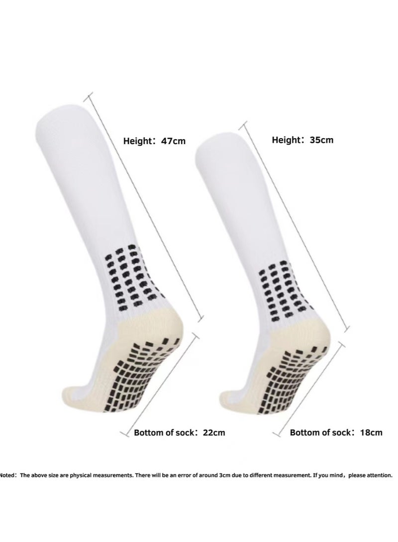 Kenzs 1 pair of long tube football anti-slip socks for men, women and children gel socks anti-slip football socks suitable for football - Image 2