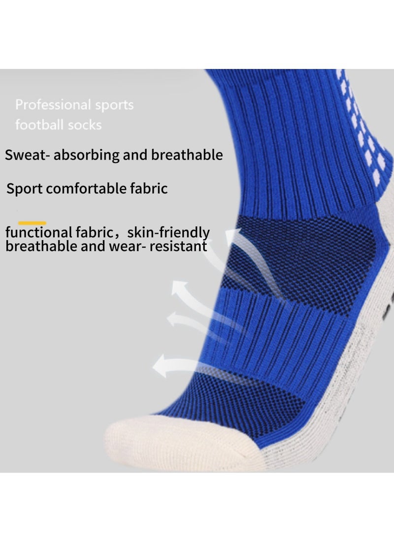 Kenzs 1 pair of long tube football anti-slip socks for men, women and children gel socks anti-slip football socks suitable for football - Image 4