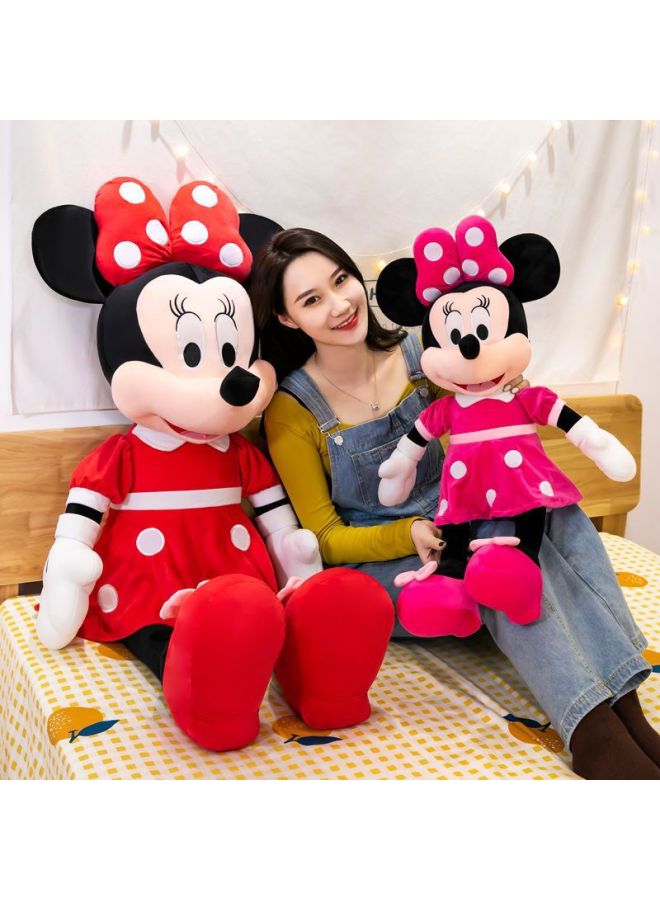 Mickey Minnie Doll Plush Toy Mickey Mouse Rag Doll Children Doll Sleeping Pillow Birthday Gift Girl-Colour:Mickey + Pink Minnie-High:50cm 【collect And Follow-three-piece Gift Set】 - Image 5