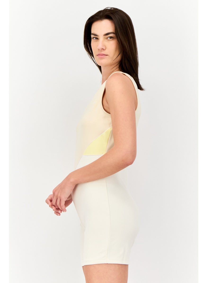 adidas Originals - Women Sportswear Fit Sleeveless Outdoor Next Racer Suit, Beige - Image 1