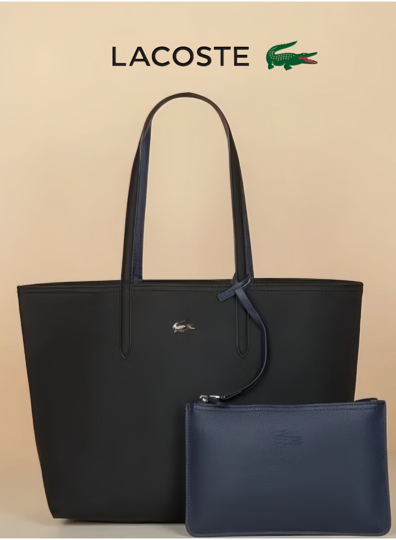 لاكوست حقيبة تسوق نسائية قابلة للعكس بلونين من لاكوست، موديل آنا NF2142AA - Image 1