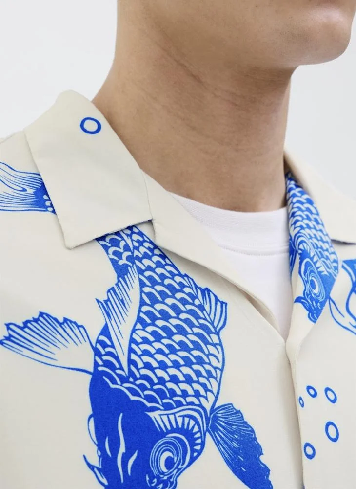 JACK & JONES Jjjeff Printed Regular Fit Shirt