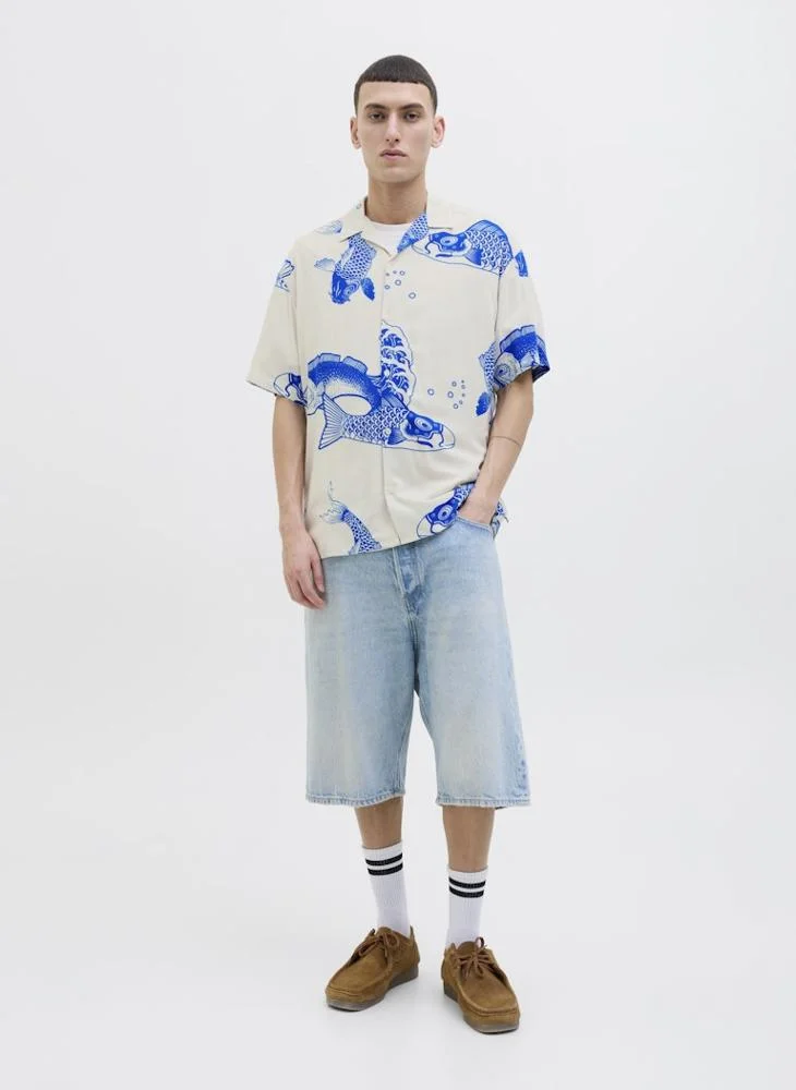 JACK & JONES Jjjeff Printed Regular Fit Shirt