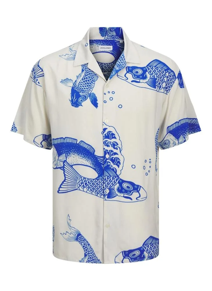JACK & JONES Jjjeff Printed Regular Fit Shirt