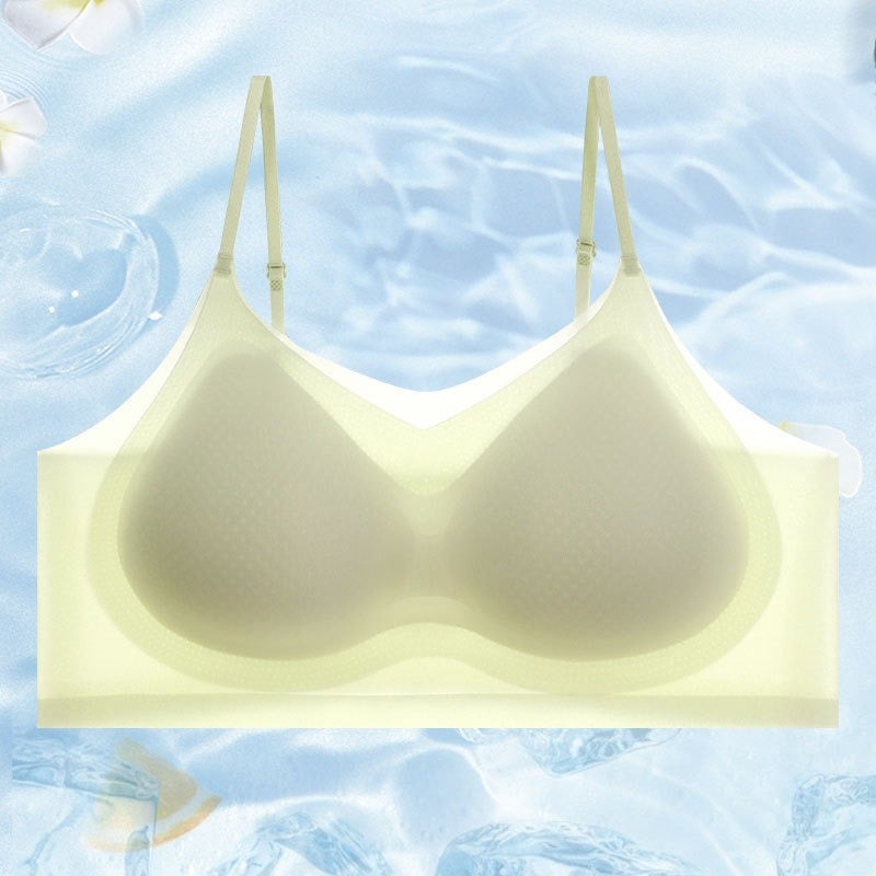 Jelly Glue Support Thin Beautiful Back Bra For Women With Adjustable Shoulder Straps, Tube Top, Fixed Cup, Seamless Sleep Bra - Image 1