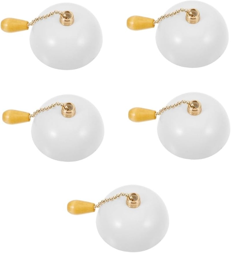 Tehaux 5Pcs Ceiling Fan Pull Chain Extension Semicircle Ornament For Room Decor - Image 2