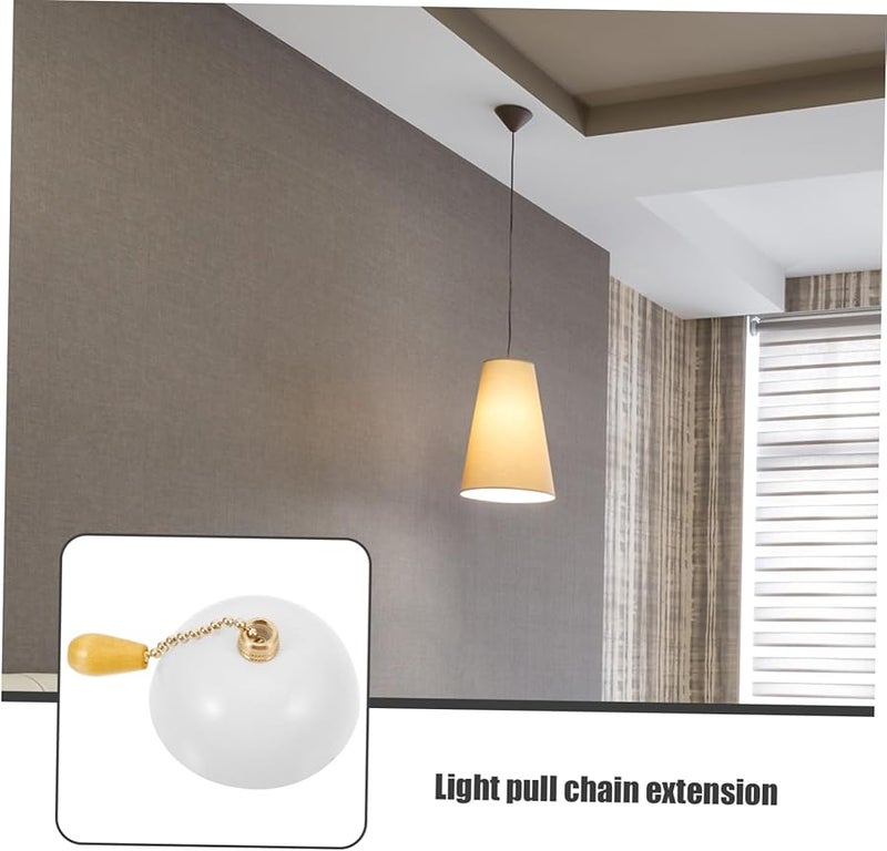 Tehaux 5Pcs Ceiling Fan Pull Chain Extension Semicircle Ornament For Room Decor - Image 4