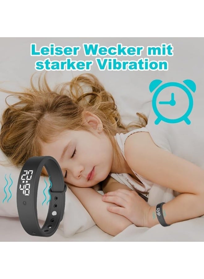 Vibration Alarm Reminder Watch - Silent Vibrating Alarm for Kids & Adults, 6 Daily Alarms for Pill & Drinking Reminders, Classroom Countdown Timer, Sensory Wrist Watch for Teachers & Students - Image 3