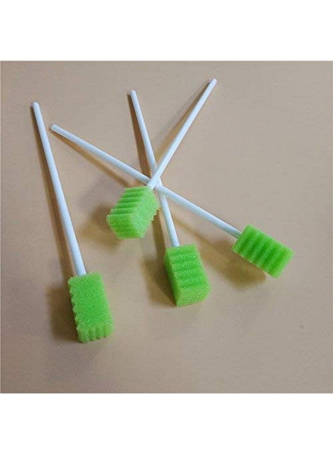 MUNKCARE Treated Dentifrice Oral Swabs- Dental Swabs Mouth Cleaning Sponge Swabs (250pcs, Fruit Green) - Image 2