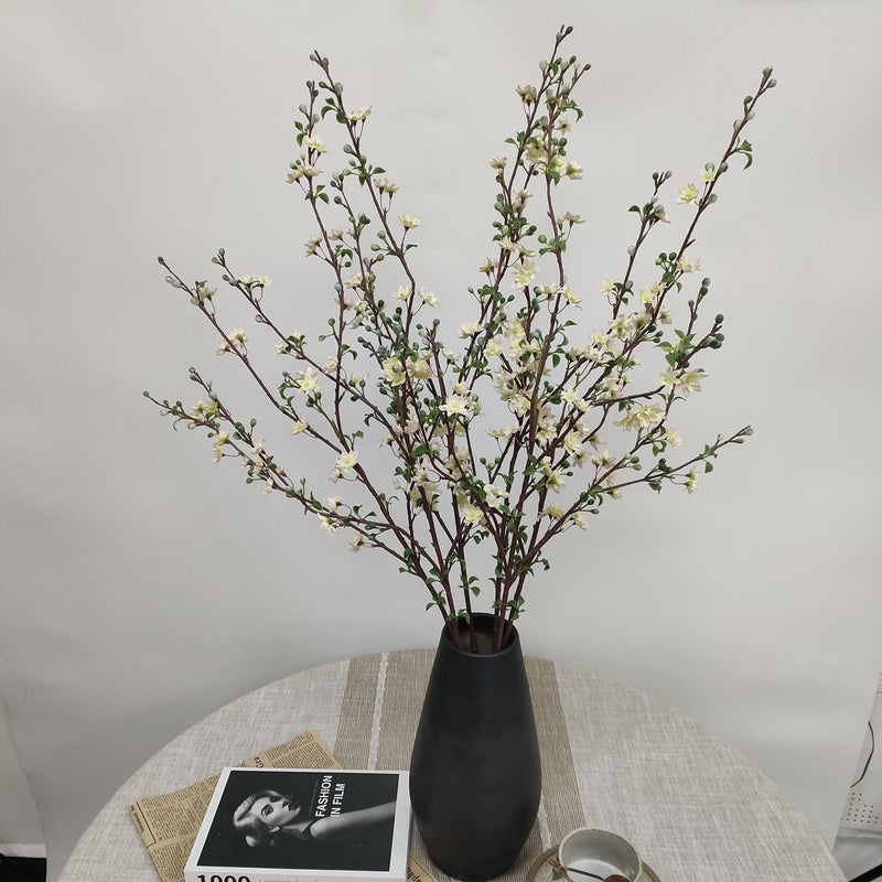 ATFL Artificial Plum Blossom Flowers,6 Pcs Light Pink Cherry Blossom Flowers,Fake Branches for Vase,Faux Cherry Blossom Stems for Table Accessories Party Beach Theme Office Home Decor (Light Pink)â€¦ - Image 2