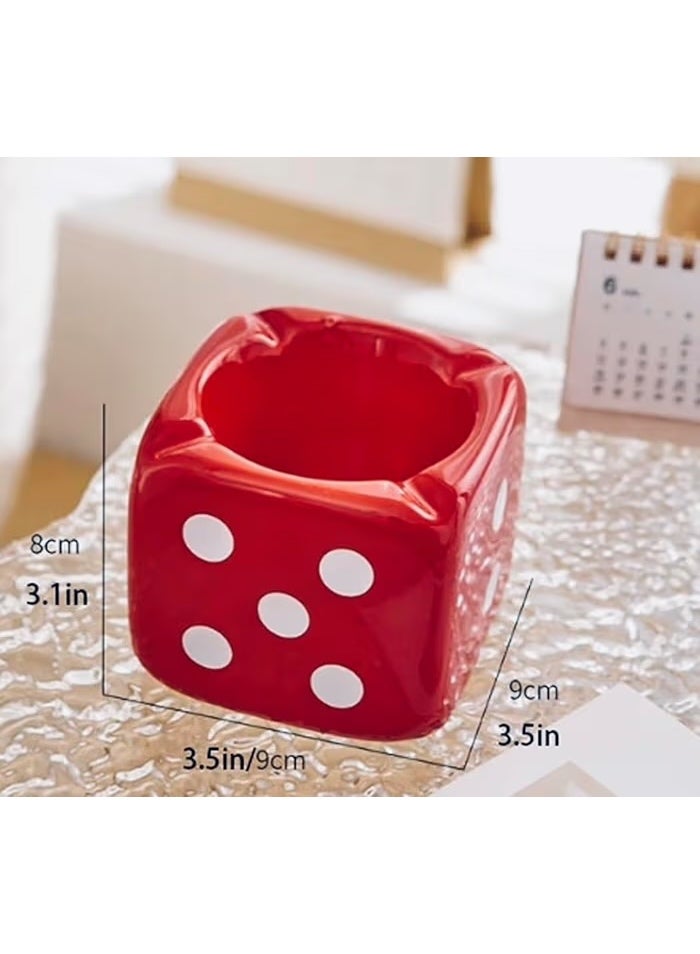Ceramic Dice Ashtray for Smokers – Heat Resistant, Decorative, Easy Clean - Image 5