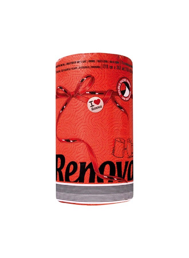 Renova Red Label Kitchen Paper Towels, 1 Roll 120 Sheets - Image 1