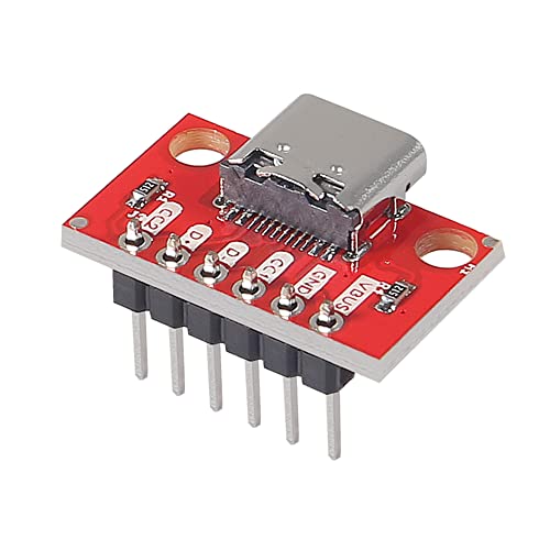 UMLIFE 10PCS USB Type-C Breakout Board Serial Basic Breakout Female Connector Type PCB Converter Board with Pin Header - Image 2