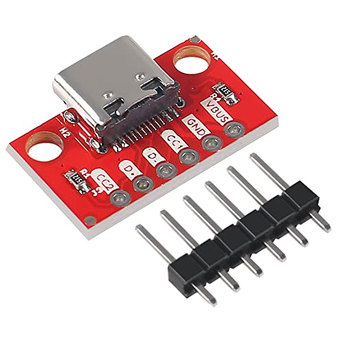 UMLIFE 10PCS USB Type-C Breakout Board Serial Basic Breakout Female Connector Type PCB Converter Board with Pin Header - Image 5