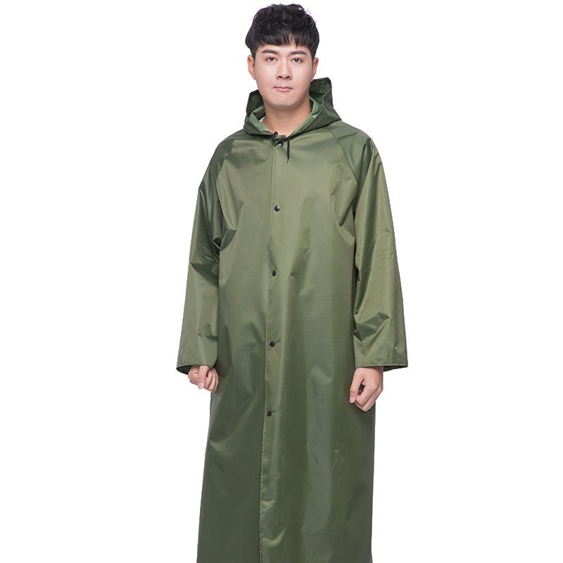 Long One-Piece Outdoor Raincoat Adult Fashion Raincoat Electric Bicycle Raincoat Long Body Reflective - Image 4