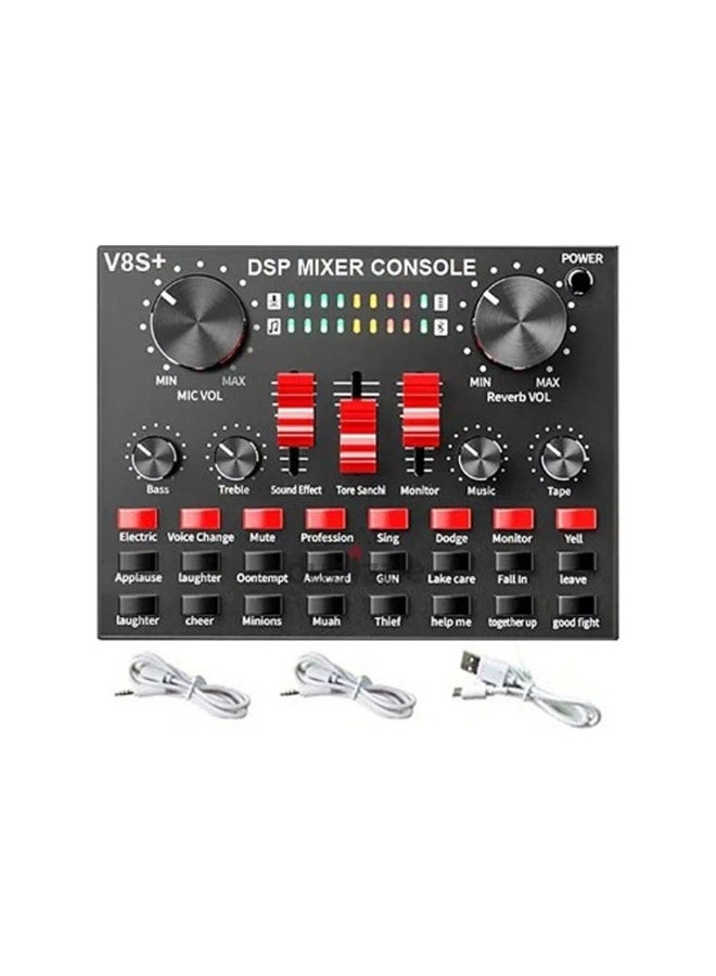 EZZYSO V8 Live Sound Card Black