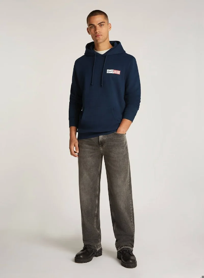 TOMMY JEANS Signature Logo Drawstring Hoody