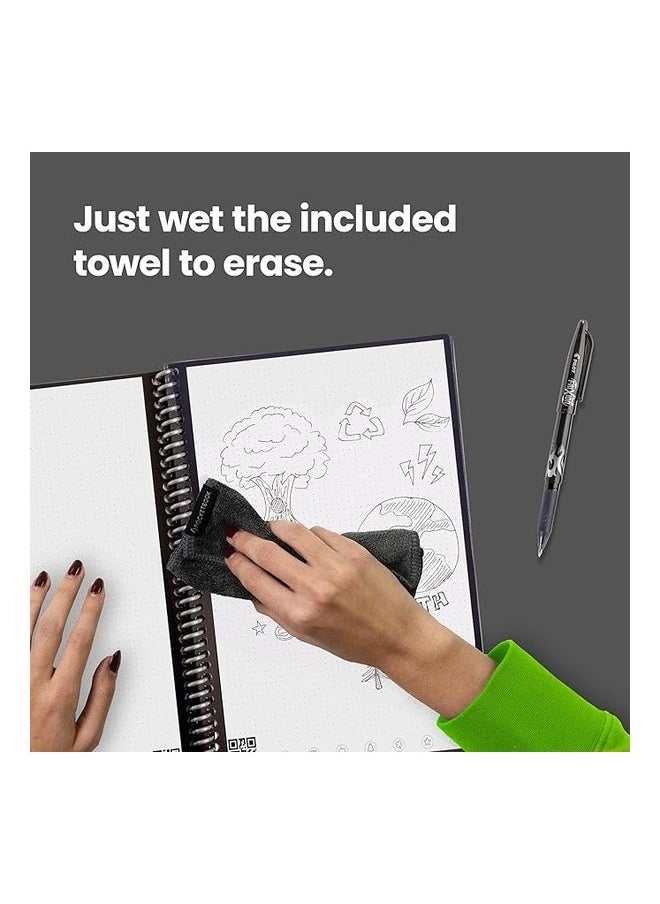 Rocketbook - Smart Reusable Notebook | Eco-Friendly Dot-Grid | Includes Pilot Frixion Pen & Microfiber Cloth | Executive Size - Image 1