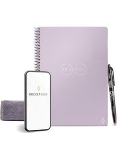 Smart Reusable Notebook | Eco-Friendly Dot-Grid | Includes Pilot Frixion Pen & Microfiber Cloth | Executive Size