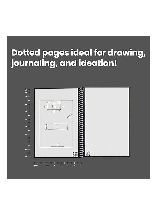 Rocketbook - Smart Reusable Notebook | Eco-Friendly Dot-Grid | Includes Pilot Frixion Pen & Microfiber Cloth | Executive Size - Image 1