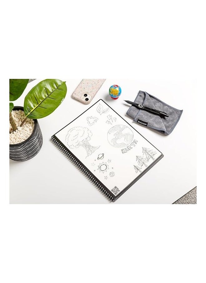 Rocketbook - Smart Reusable Notebook | Eco-Friendly Dot-Grid | Includes Pilot Frixion Pen & Microfiber Cloth | Executive Size - Image 1