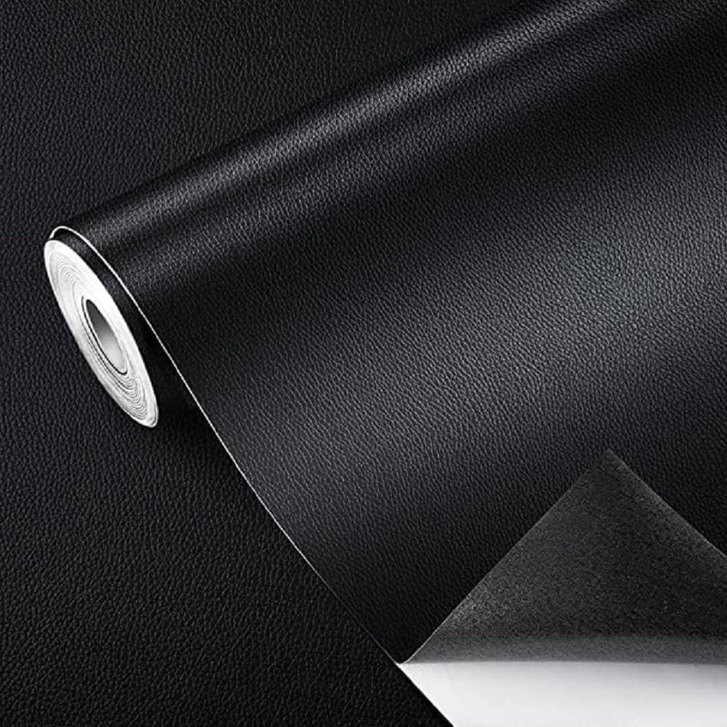 VANITYA VANITYA Leather Repair Patch | Self Adhesive Leather Repair Patch for Bean bag, Sofas, Couch, Furniture, Car seat, Hand Bags | Anti-scratch Leather Patch Quick Fix And Waterproof (30 * 60Cm) Black  - Image 1